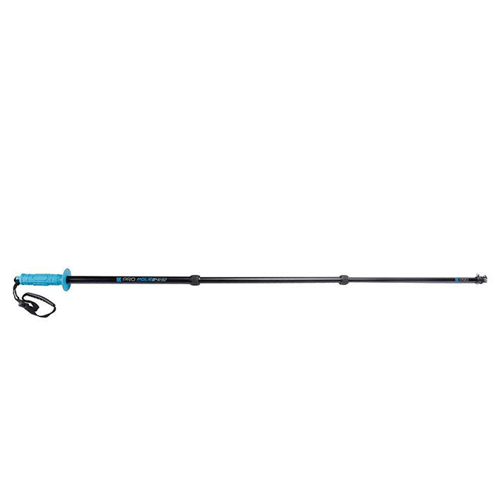 UKPRO POLE 54HD Underwater Kinetics 54" Extendable Action Camera Selfie Stick with Colored Rubber Grip, Lanyard and 1/4″-20 Mount (Blue, Orange)