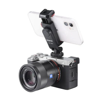 Ulanzi ST-06S Multi-Function Cold Shoe Smartphone Holder Mount for Camera or Tripod