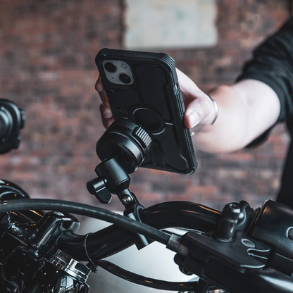 [CLEARANCE] Ulanzi O-LOCK Quick Release Motorcycle Smartphone Mount Stand with Adjustable Fixing Screw Gasket and Aluminum Alloy Material for Motorcycles (Black) | 3019