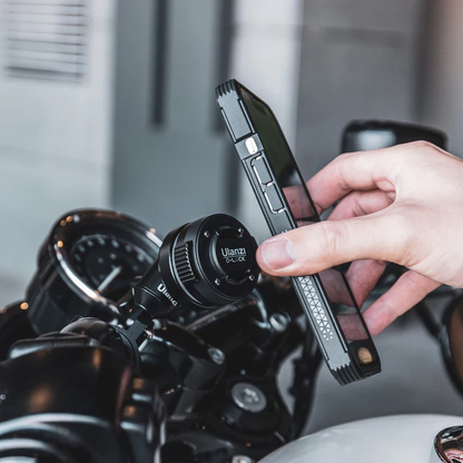 [CLEARANCE] Ulanzi O-LOCK Quick Release Motorcycle Smartphone Mount Stand with Adjustable Fixing Screw Gasket and Aluminum Alloy Material for Motorcycles (Black) | 3019