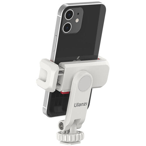 Ulanzi ST-06S Multi-Function Phone Holder with Dual Cold Shoe, Push & lock, 360 Degree Rotatable, Z-Axis Design for Tripods and Mobile Devices | 3057