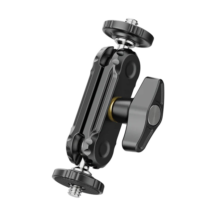 Ulanzi R102 Multi-Functional Double Ball Head with 1/4" Dual Mount Screws, 1Kg Load Capacity, 360 Degree Rotatable & 180 Degree Tilt for Photography Equipment (KIT Available) | 3058, 3059