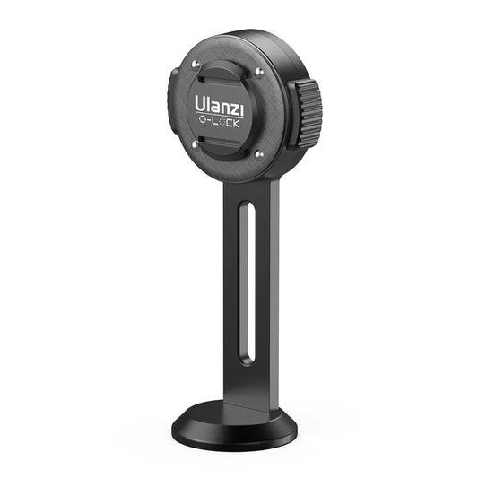 Ulanzi O-LOCK Portable Quick Release Smartphone Arca Stand with Aluminum Alloy Material for Cases & Phone Magnetic Sticker, Tripod Ball Head | 3082