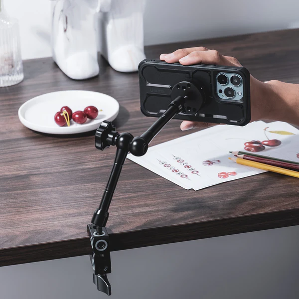 Ulanzi O-LOCK Quick Release To Universal 1/4" Screw Hole with 360 Degree Rotation Adjustment and Aluminum Alloy Material for Tripod, Magic Arm and Smartphones | 3083