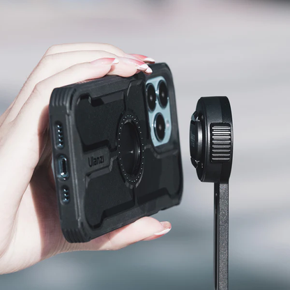 Ulanzi O-LOCK Quick Release To GoPro Adapter with Aluminum Alloy Material for Cases & Phone Magnetic Sticker (Black) | 3085