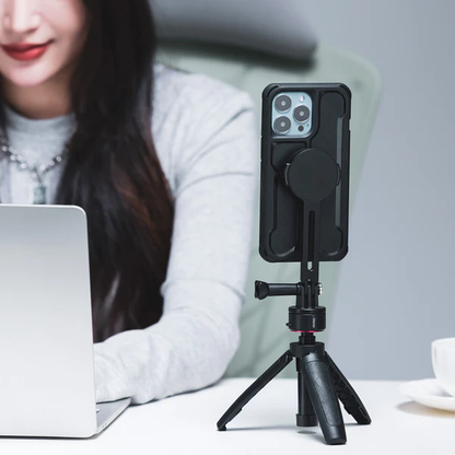 Ulanzi O-LOCK Quick Release To GoPro Adapter with Aluminum Alloy Material for Cases & Phone Magnetic Sticker (Black) | 3085