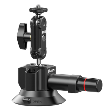 Ulanzi SC-01 3" Portable Suction Cup Mount with Strong Air Pump Vacuum Cup, 1Kg Load Capacity and 360 Degree Rotatable Ball Head | 3089