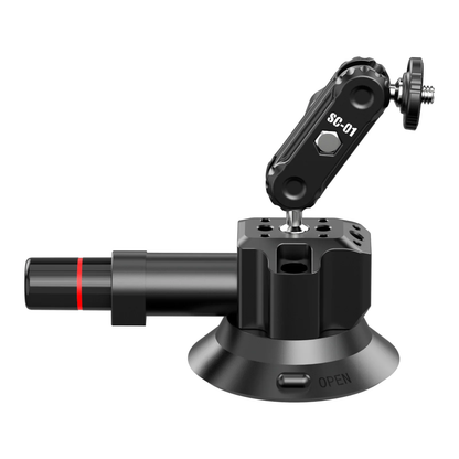 Ulanzi SC-01 3" Portable Suction Cup Mount with Strong Air Pump Vacuum Cup, 1Kg Load Capacity and 360 Degree Rotatable Ball Head | 3089