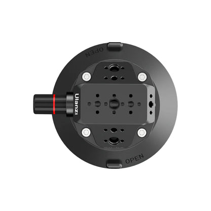 Ulanzi SC-02 4.5" Portable Suction Cup Mount with 3Kg Load Capacity, NATO Rail and 360 Degree Multi-Directional Adjustment Ball Head | 3090