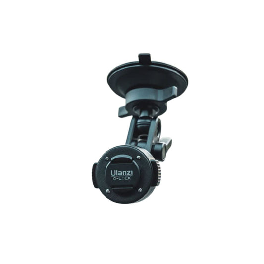 Ulanzi O-LOCK Quick Release System Vacuum Knob Suction Cup Magic Arm with Dual Ball Head and Multi-Angle Adjustment for Cases & Phone Magnetic Sticker (Black) | 3107