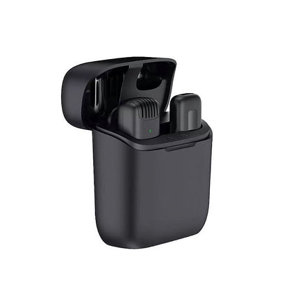 [CLEARANCE] Ulanzi J11 Wireless Lavalier Lapel Microphone with Lightning / USB-C Connector, Charging Case, 65ft Transmission Distance Plug & Play for Mobile Devices (Black) | 3133