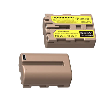 [CLEARANCE] Ulanzi NP-FM500H 2250mAh Lithium-Ion Replacement Rechargeable Battery with USB-C Charging Port for Select Sony Digital Cameras | 3291