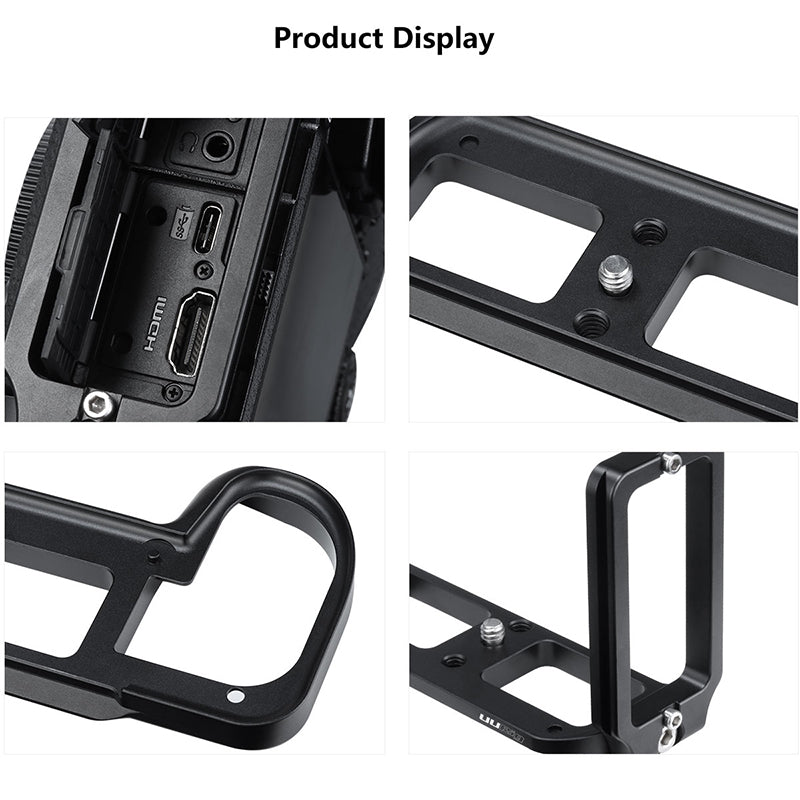 UURig by Ulanzi R026 Quick Release L Plate for Lumix S1 / S1R DSLR Camera Cage Rig Holder Handle Grip Extension Microphone Bracket Light