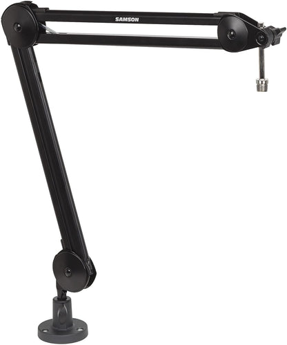 [CLEARANCE] Samson MBA28 28-Inch Durable Microphone Arm Stand with Clamp Perfect for Podcasting, Radio Broadcast and Voice Over Recording