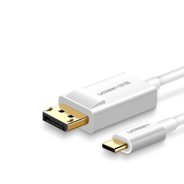 [CLEARANCE] UGREEN 4K 30Hz USB-C Male to DisplayPort DP Male to Male Audio / Video Cable for PC Laptops and TV Monitor Display (1.5M) (White, Black) | 40420, 50994