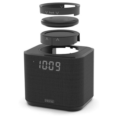 [CLEARANCE] iHome IAV2V2 Docking Bedside 2nd Generation Quick Start Manual 2 USB Ports and AUX-IN with Home Clock Speaker
