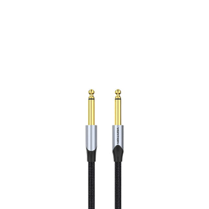 [CLEARANCE] Vention 6.5mm Jack Male to 6.5mm Jack Male Cotton Braided Gold Plated 2-Meters (BAS) Audio Cable for Musical Instruments, Speakers, Amplifiers, Mixers