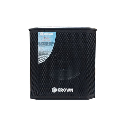Crown 350W 12" Active 1-Way Subwoofer Karaoke Speaker with Max 8 Ohms Impedance, 40-160Hz Frequency Response and 97dB Sensitivity Level (BF-12SA)