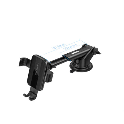 [CLEARANCE] Vention Car Phone Mount Auto-Clamping for Dashboard Console with Suction Cup Square Type | KCOB0