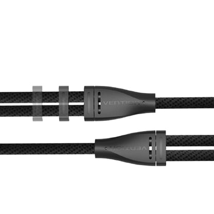 Vention Dual TRS 3.5mm Male to 4-Pole 3.5mm Female 1-Meter Fabric Braided Gold Plated (BBL) Audio Cable for Laptops, Sound Box, Mobile Phone, Amplifiers