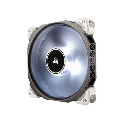 [CLEARANCE] CORSAIR ML140 Pro LED 140mm Desktop System Unit Cooling Fan with 2000 RPM Fan Speed, Magnetic Levitating Fan and Replaceable Rubber Dampers for PC Computer (White) | CO-9050046-WW