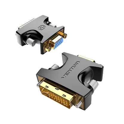 Vention 1080p 60Hz DVI (24+5) Male to VGA Female Gold Plated Video Adapter for PC, TV, Monitors, Projectors