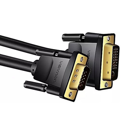[CLEARANCE] Vention 1080p 60Hz DVI (24+1) Male to VGA Male 1-Meter Gold Plated (EABB) Video Cable for PC, TV, Monitors, Laptops, Projectors