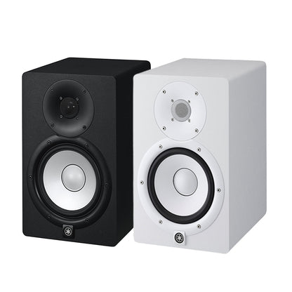 Yamaha HS7 HS7W 6.5" 95W 2-Way Bass Reflex Powered Studio Monitor Passive Speaker w/ Bi-Amplified Nearfield Monitoring, XLR 3 Pin and 3.5mm TRS AUX Inputs and Room and High Trim Controls for Audio Production and Recording (Black, White)