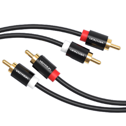 [CLEARANCE] Vention Dual RCA Male to Male 3-Meters Gold Plated Audio Cable (VAB-R06) for PC, TV, Monitors, Projectors