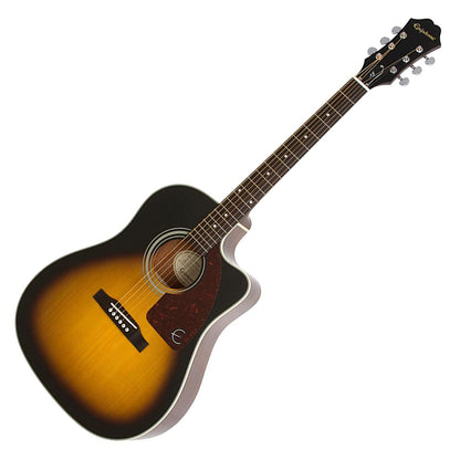 Epiphone J-15 EC Deluxe Fishman Presys-II 20-Fret Acoustic/Electric Guitar with NanoFlex Low-Impedance Pickups and Hard Case (Natural and Vintage Sunburst) EE21NACH1, EE21VSCH1