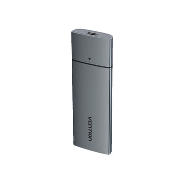 [CLEARANCE] Vention USB3.1 Gen 2-C M.2 NVME SSD Enclosure 10Gbps Nickel-plated Hard Drive Aluminum Alloy Type Compatible with Multiple Systems for 2230/2242/2260/2280 (Gray) | KPGH0
