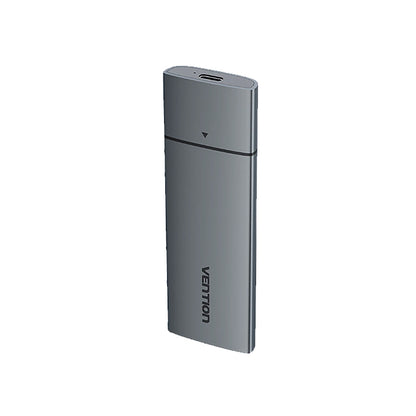 [CLEARANCE] Vention USB3.1 Gen 2-C M.2 NVME SSD Enclosure 10Gbps Nickel-plated Hard Drive Aluminum Alloy Type Compatible with Multiple Systems for 2230/2242/2260/2280 (Gray) | KPGH0
