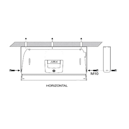 [CLEARANCE] FBT U-Bracket Metal Horizontal Wall Mount with Downward Tilt Adjustment for X-Lite Series Processed Active Speaker | XL-UH 10, XL-UH 12, XL-UH 15