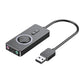 [CLEARANCE] Vention USB 2.0 External Stereo 1-Meters Sound Adapter Card (CDRBB) with Volume Control and LED Indicator for PC, Laptops, Earphones, Speakers, Playstation