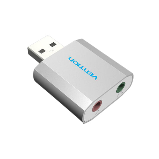 Vention USB 2.0 A Male to 3.5mm Male Nickel Plated (VAB-S13) Audio Converter for Laptops, PC, Earphones, Headphones
