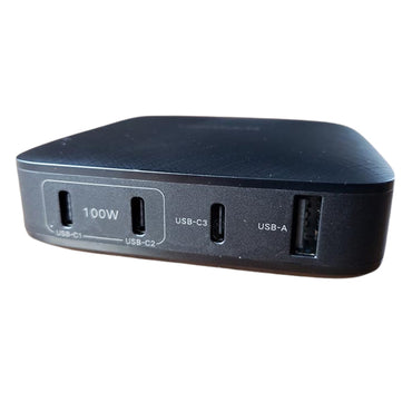 [CLEARANCE] UGREEN 100W USB-C 4-Port High Speed Fast Charger 2.4A Multiport Dock for Desktop, Laptop, Phone (Black) | 70869