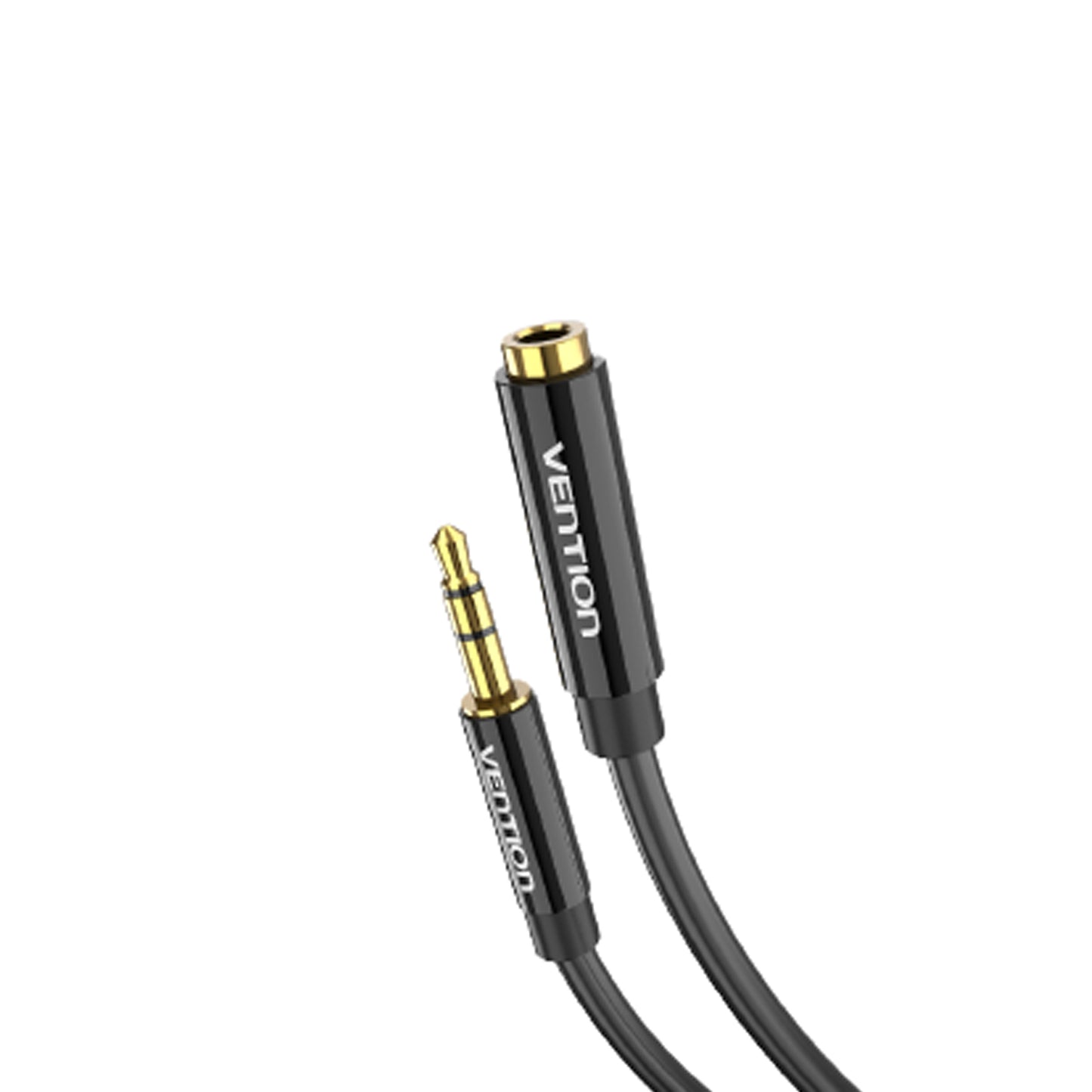 Vention TRS 3.5mm Female to TRS 3.5mm Male Gold Plated (BBZ) Audio Cable for PC, Laptops, Mobile Phones, Earphones, Speakers (Available in 0.5M, 1M, 1.5M, and 2M)