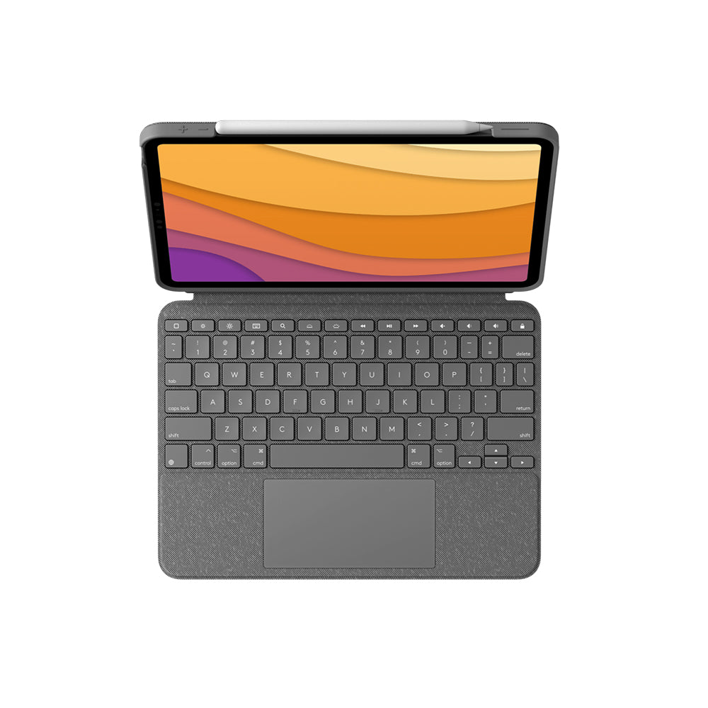Logitech Combo Touch Backlit Detachable Keyboard Case with Trackpad and Smart Connector Technology for iPad 10.9" Air (4th and 5th Gen) (OXFORD GRAY)