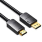 Vention 1080p 60Hz DP Male to HDMI Male Gold Plated (HAD) Displayport Cable for PC, Laptops, Monitors, TV, Projectors (Available in 1.5M, 2M, and 3M)