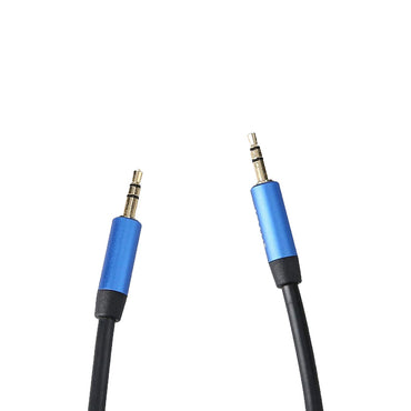 Vention 3.5mm Male to Male Hi-Fi Audio AUX Cable with Aluminum Alloy Type Cord for Car Stereo, Headphones, Mobile Phone, Tablet, PC (Black) (1.5M) | BAX