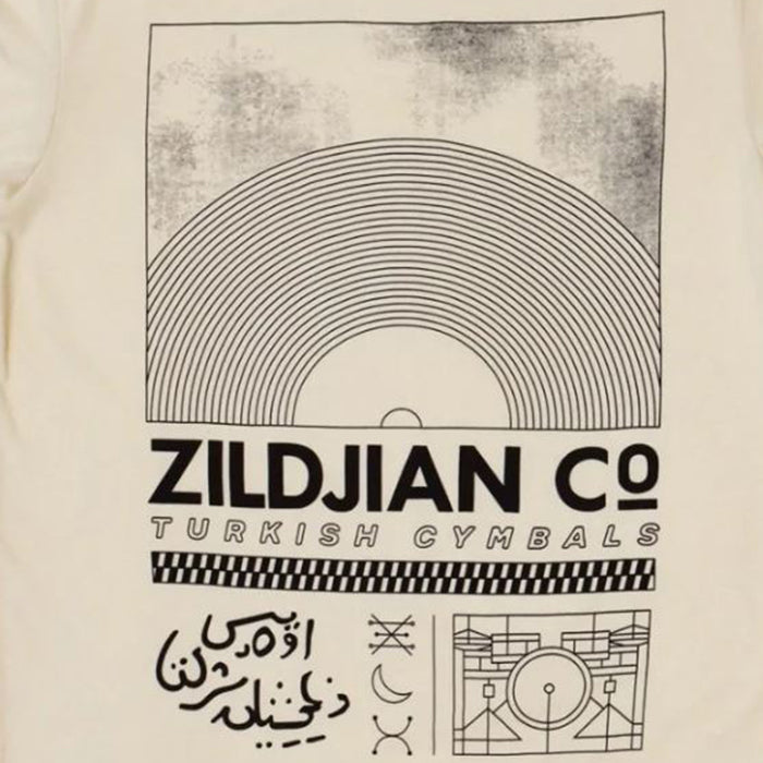 Zildjian Limited Edition Ringer T-shirt with Back Print Logo Music Tee (Large Plus Sizes Available)