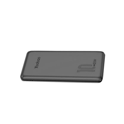 [CLEARANCE] Yoobao LC2 10000mAh Powerbank PD20W Power Delivery Quick Charge with Built-in Two-Way Type C and Lightning Cable (Black)