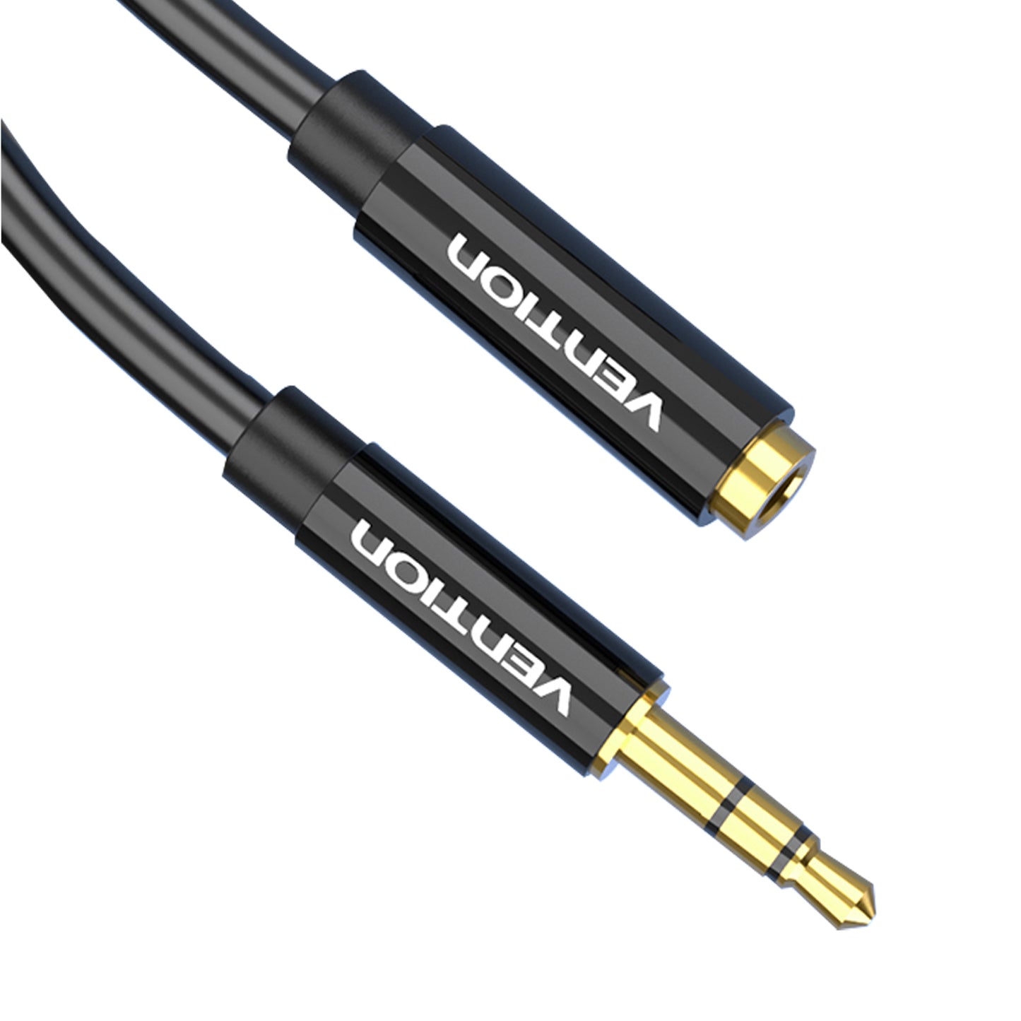 Vention TRS 3.5mm Female to TRS 3.5mm Male Gold Plated (BBZ) Audio Cable for PC, Laptops, Mobile Phones, Earphones, Speakers (Available in 0.5M, 1M, 1.5M, and 2M)