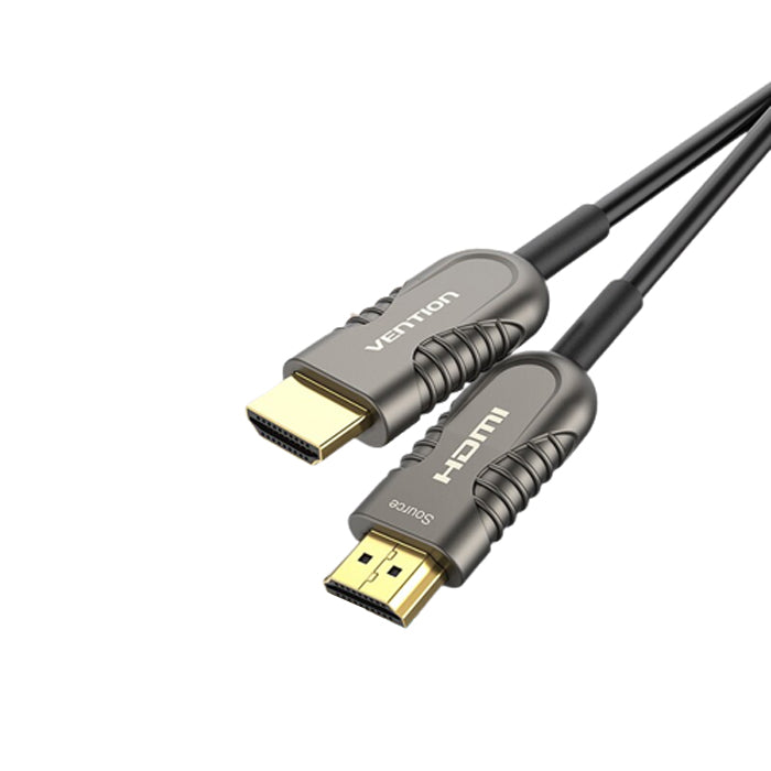 Vention 8K FUHD 60Hz HDMI 2.1 Male to Male Gold-Plated Active Fiber Optic Video/Audio Sync Cable with 48Gbps Bandwidth, Dolby Surround Capability and 3D Visual Support (Available in 30M, 40M, 50M, 60M, 80M and 100M) | AAZB