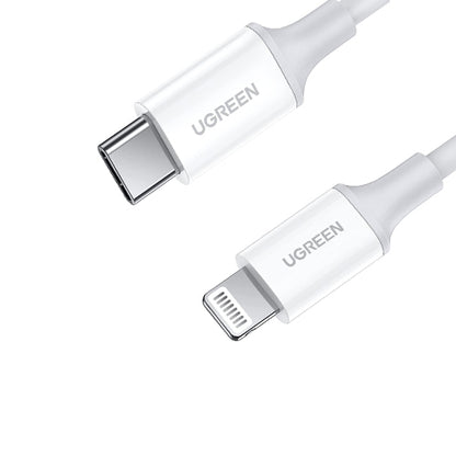 UGREEN 20W PD USB-C to Lightning Fast Charging 3A Cable with 480Mbps High Speed Data Sync, Nickel Plating ABS Shell (1M) | 10493