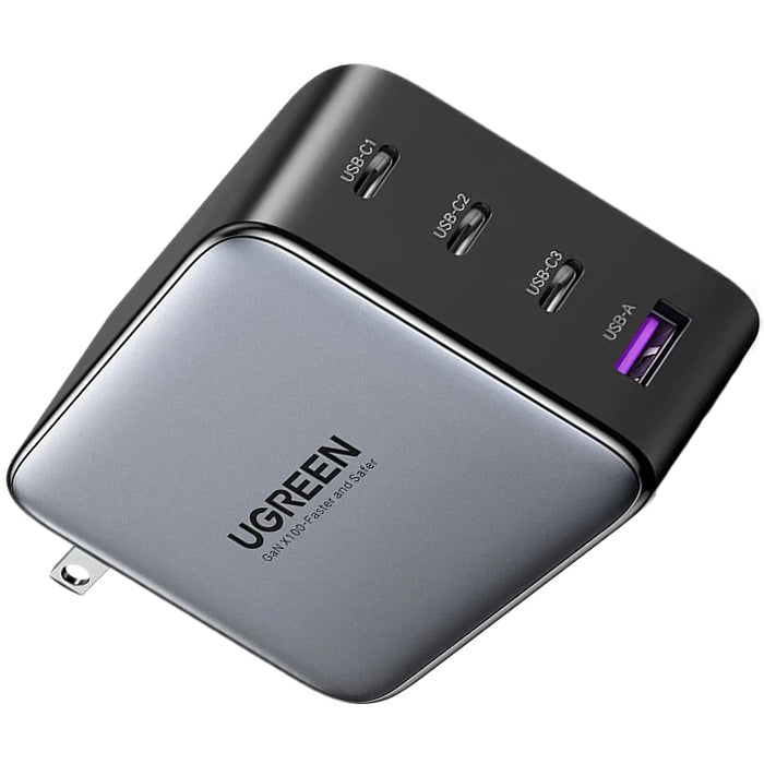 Nexode 100W Cargador USB C GaN Cargador USB-C múltiple (fuente de  alimentación) de 4 puertos. - Ugreen