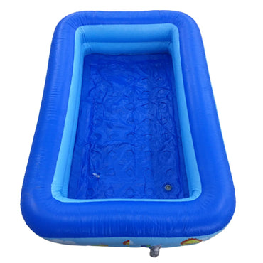 [CLEARANCE] UCassa 150cm x 110cm x 30cm 2-Layer Inflatable Swimming Pool Easy Set-up with Max 2ft Depth with Cute Summer Design Outdoor for Kids 15011030