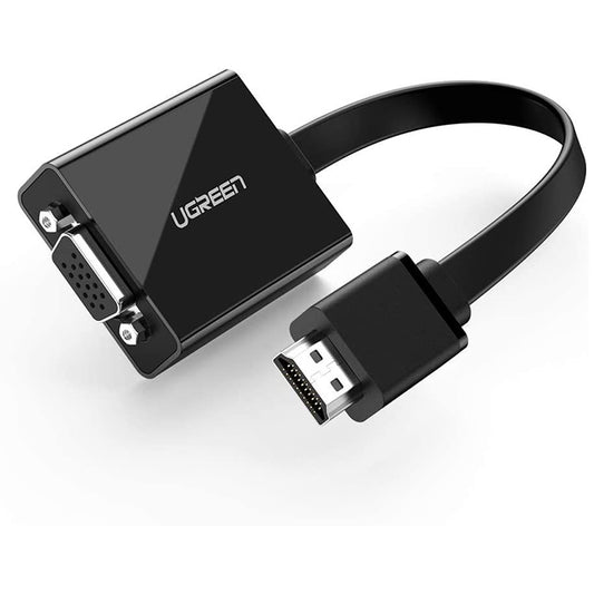 [CLEARANCE] UGREEN HDMI Male to VGA female Converter with Audio and Power Supply Port 1080P 60Hz for Laptop, PC, Monitor, Projector (0.25M)