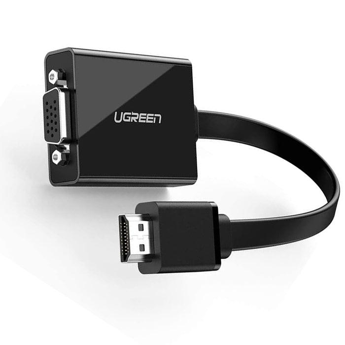 [CLEARANCE] UGREEN HDMI Male to VGA female Converter with Audio and Power Supply Port 1080P 60Hz for Laptop, PC, Monitor, Projector (0.25M)