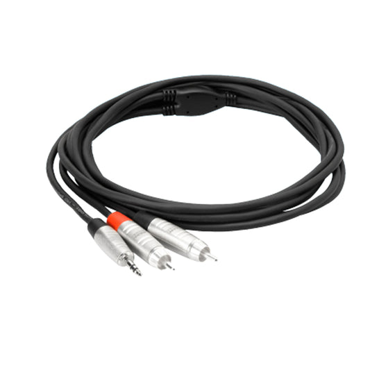 Hosa Technology REAN 3.5mm TRS to Dual RCA Pro Stereo Breakout Cable (6')